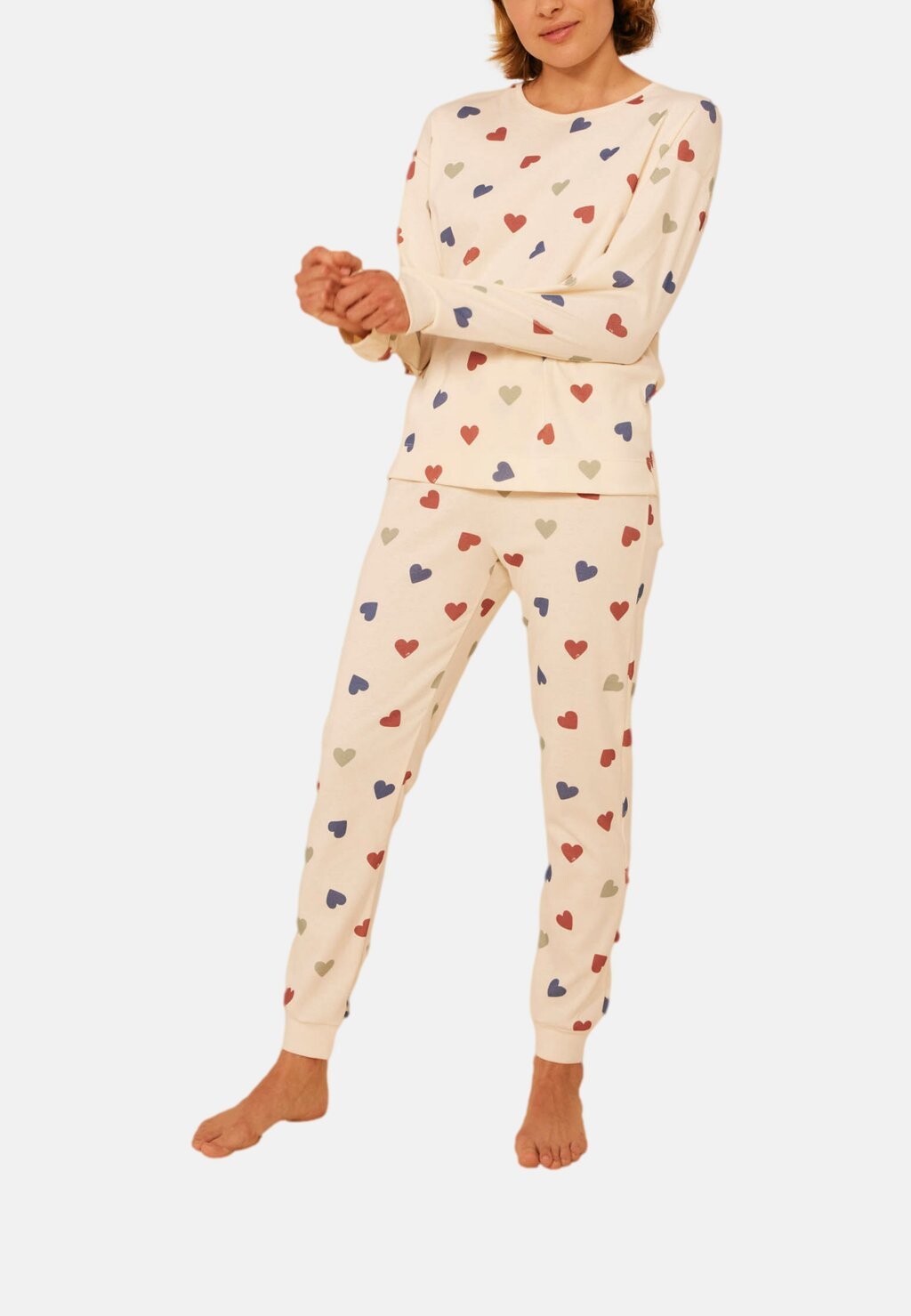 Пижама MOTIF CŒUR Petit Bateau, кремовый
Пижама MOTIF CŒUR Petit Bateau, кремовый