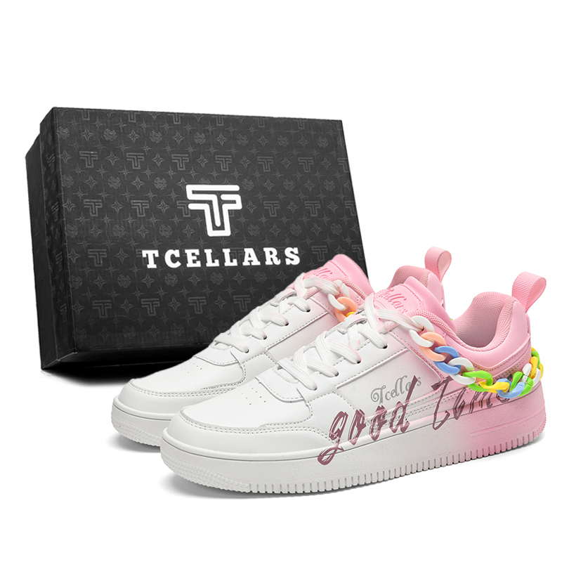 TCELLARS Амортизирующие износостойкие легкие матовые низкие скейтбордские кроссовки унисекс эксклюзивная коробка - белый розовый (со шнурками), цвет White Pink (Shoelaces)
TCELLARS Амортизирующие износостойкие легкие матовые низкие скейтбордские кроссовки унисекс эксклюзивная коробка - белый розовый (со шнурками), цвет White Pink (Shoelaces)