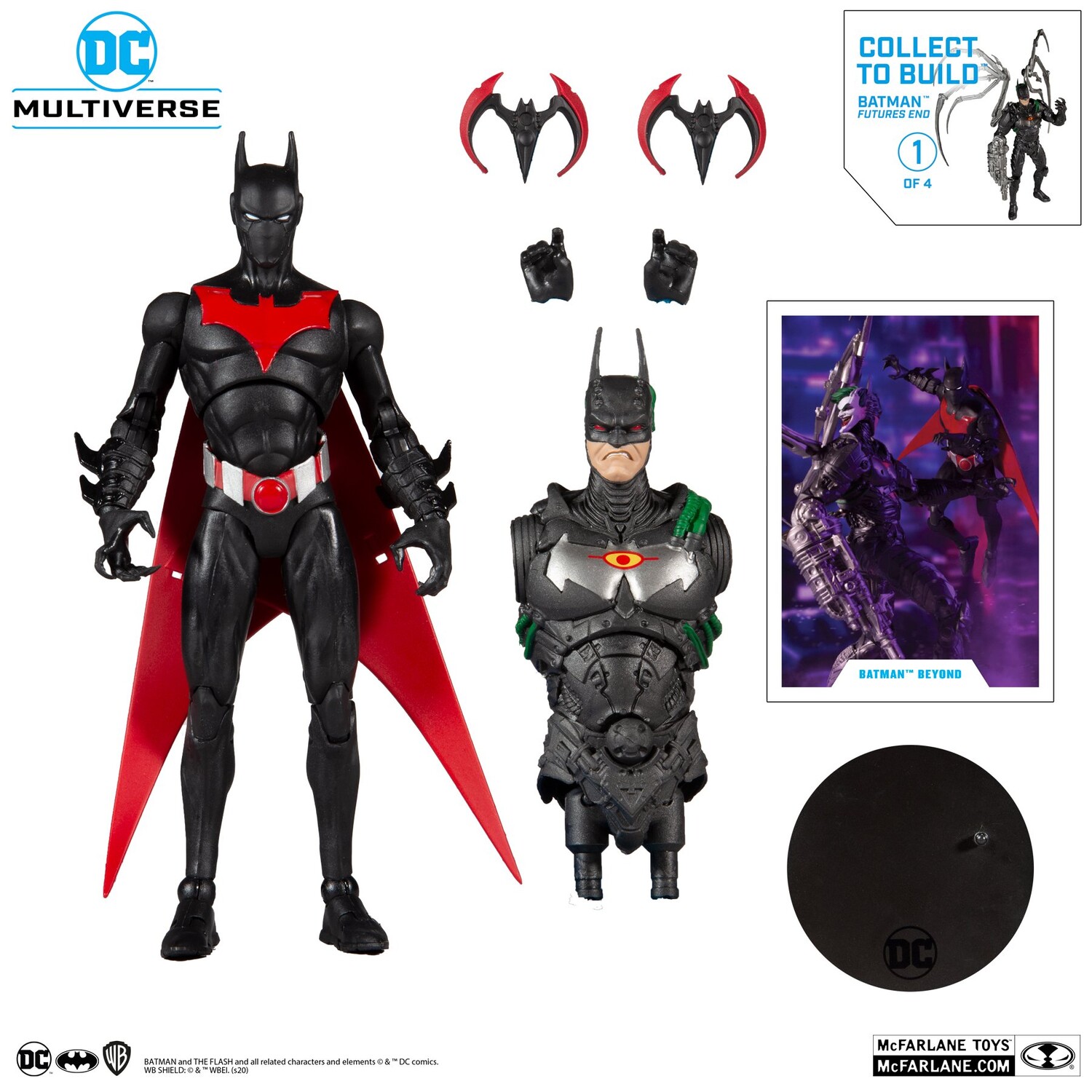 Экшн-фигурка McFarlane Toys DC Multiverse Build A, Batman Beyond Batman, 18 см
Экшн-фигурка McFarlane Toys DC Multiverse Build A, Batman Beyond Batman, 18 см
