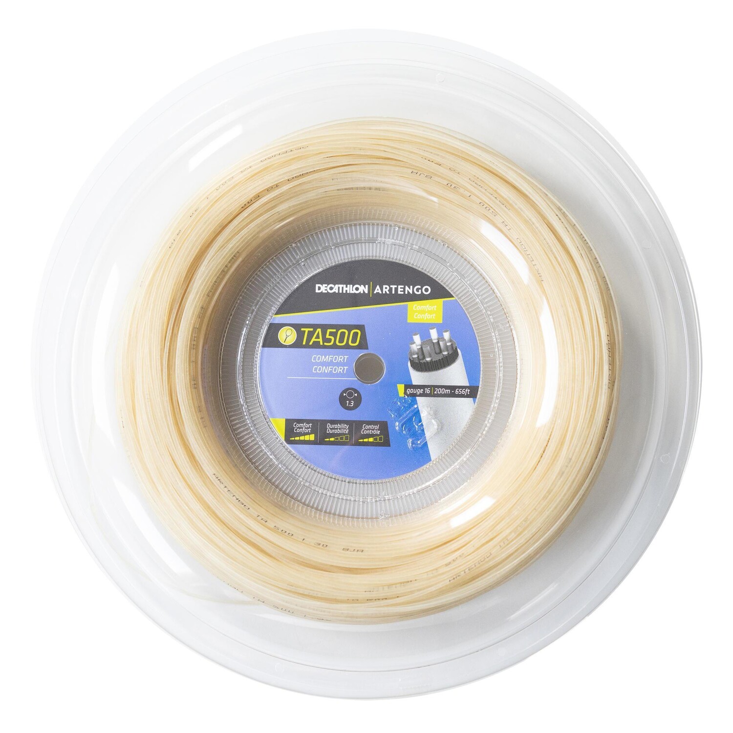 Теннисная струна TA 500 comfort 1,3 мм мультиволокно, рулон 200 м, коричневая ARTENGO, светло-желтого
Теннисная струна TA 500 comfort 1,3 мм мультиволокно, рулон 200 м, коричневая ARTENGO, светло-желтого