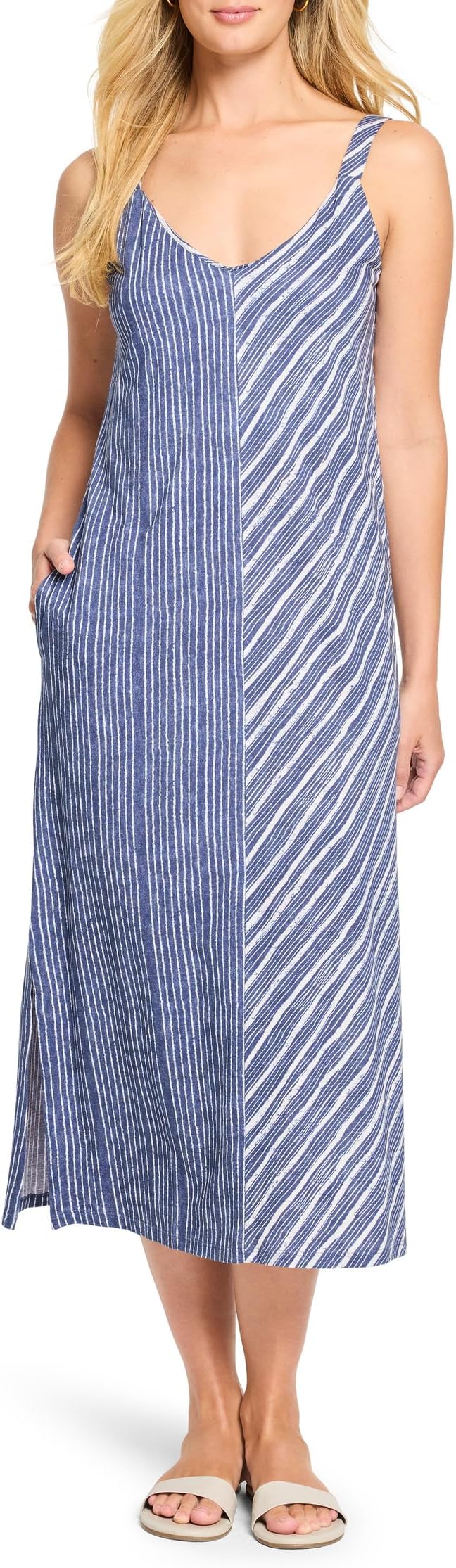 Платье NIC+ZOE Mixed Strip V-neck Tank Dress, Indigo Multi
Платье NIC+ZOE Mixed Strip V-neck Tank Dress, Indigo Multi