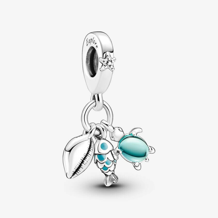 Шарм-подвеска Pandora Moments Fish, Sea Turtle & Conch Triple, серебро/бирюзовый
Шарм-подвеска Pandora Moments Fish, Sea Turtle & Conch Triple, серебро/бирюзовый