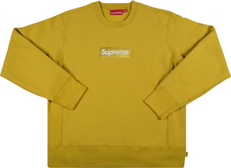 Толстовка Supreme Box Logo Crewneck 'Mustard', желтый 
Толстовка Supreme Box Logo Crewneck 'Mustard', желтый