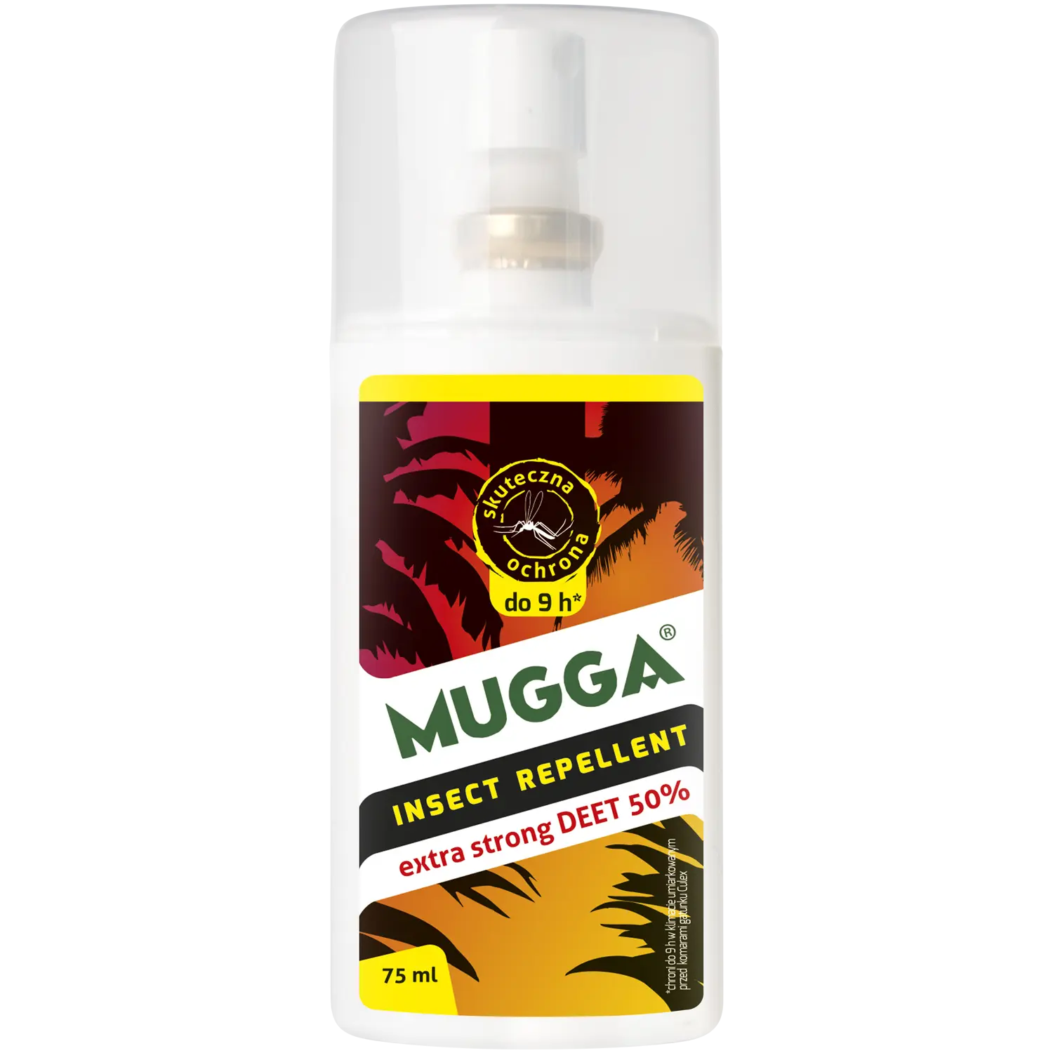 Mugga Deet 50% спрей от насекомых, 75 мл
Mugga Deet 50% спрей от насекомых, 75 мл