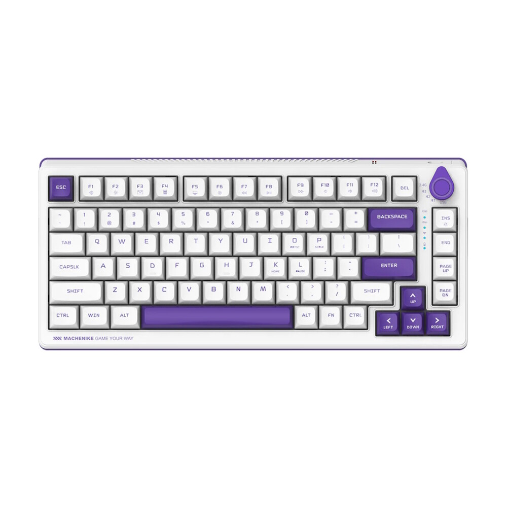 Беспроводная/проводная механическая клавиатура Machenike K600T, GR Silver, белый, английская раскладка
Беспроводная/проводная механическая клавиатура Machenike K600T, GR Silver, белый, английская раскладка