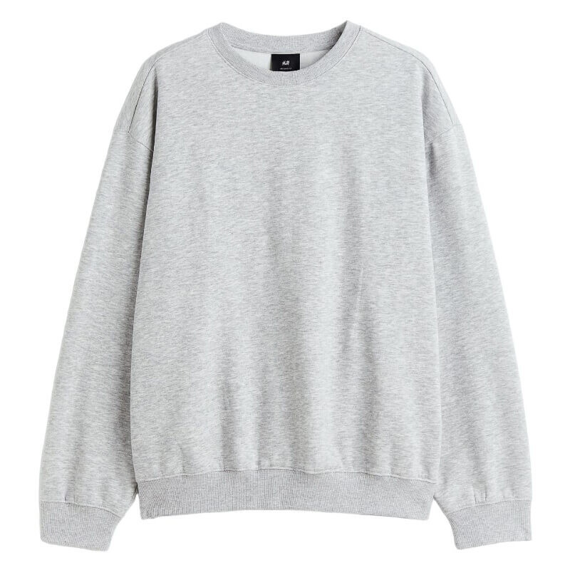 Свитшот H&M Relaxed Fit, светло-серый
Свитшот H&M Relaxed Fit, светло-серый