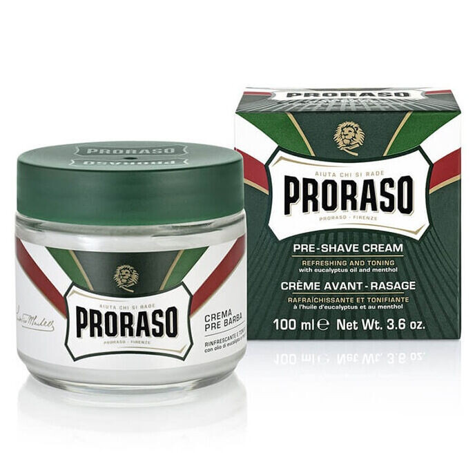 Proraso Green освежающий крем перед бритьем, 100 мл
Proraso Green освежающий крем перед бритьем, 100 мл