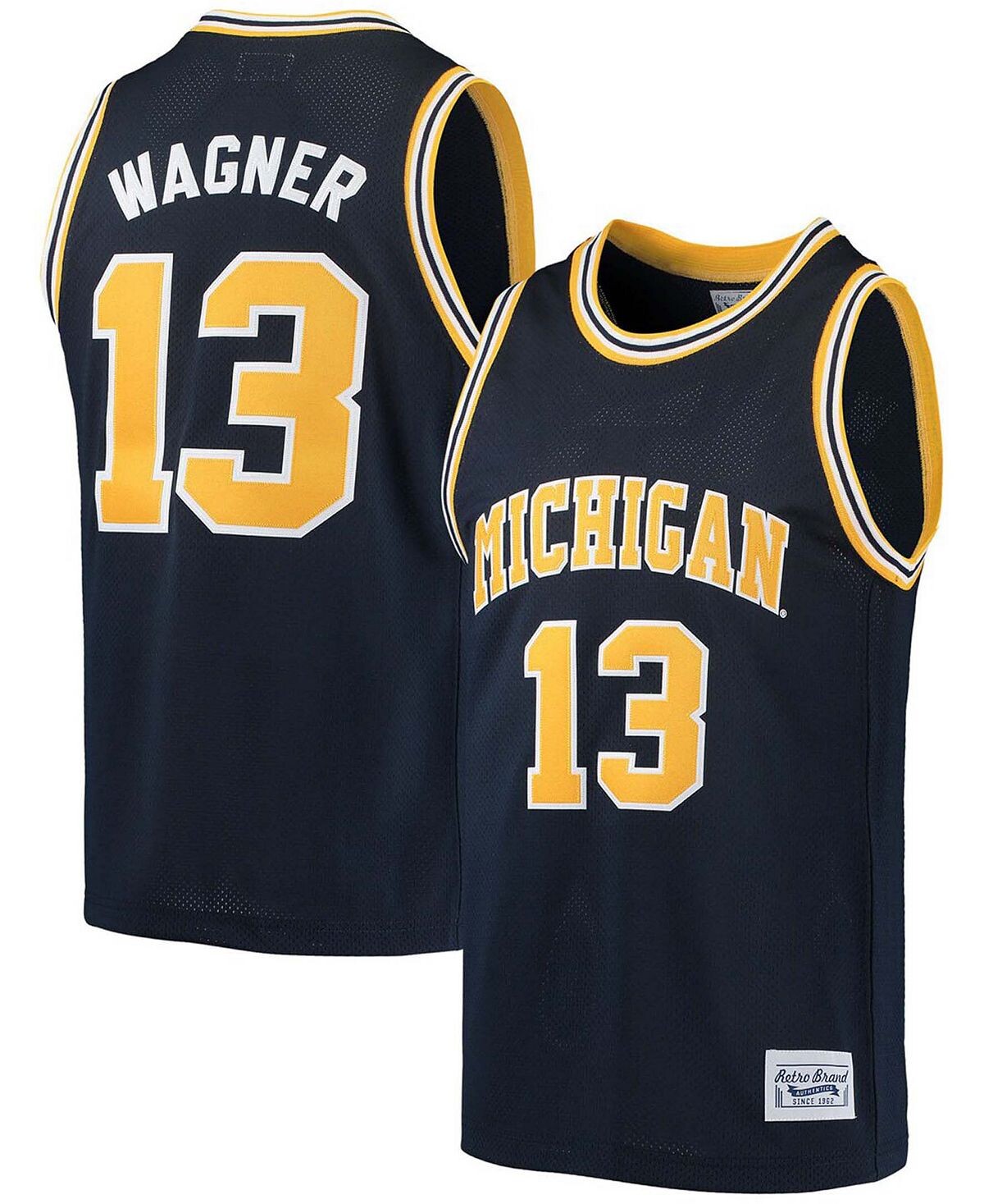 Мужская баскетбольная майка moritz wagner navy michigan wolverines alumni Original Retro Brand, синий
Мужская баскетбольная майка moritz wagner navy michigan wolverines alumni Original Retro Brand, синий