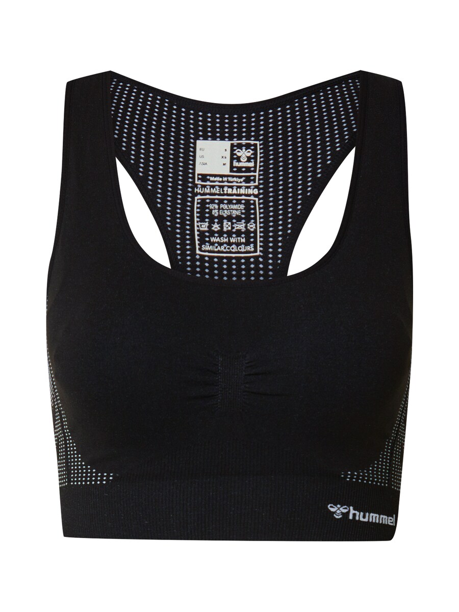 Спортивный бюстгальтер без косточек Hummel, черный 
Спортивный бюстгальтер без косточек Hummel, черный