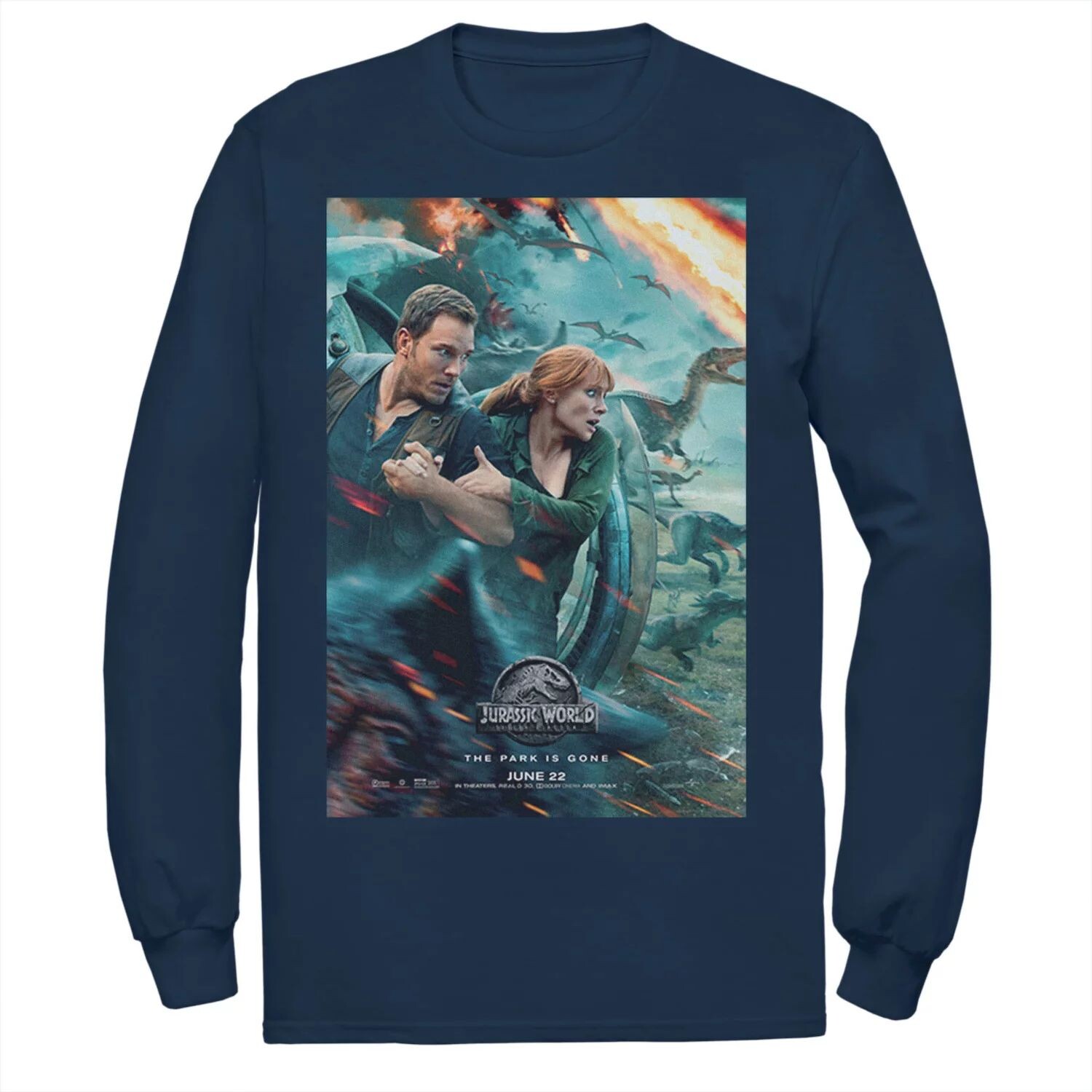 Мужская футболка с постером к фильму «Мир Юрского периода 2» Оуэн Клэр Licensed Character, синий
Мужская футболка с постером к фильму «Мир Юрского периода 2» Оуэн Клэр Licensed Character, синий