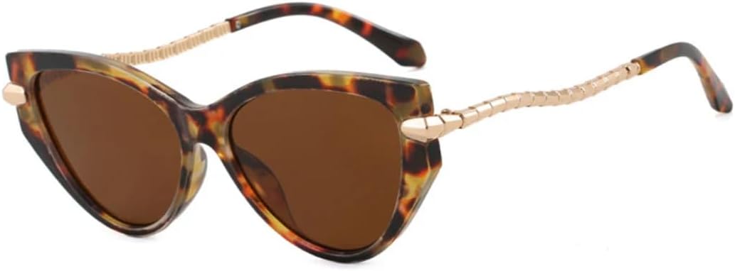 Солнцезащитные очки «кошачий глаз» с металлической цепочкой на дужке, модные мужские солнцезащитные очки для летних путешествий, очки для вождения с защитой от УФ-излучения UV400 VVTWSSW, Leopard Brown
Солнцезащитные очки «кошачий глаз» с металлической цепочкой на дужке, модные мужские солнцезащитные очки для летних путешествий, очки для вождения с защитой от УФ-излучения UV400 VVTWSSW, Leopard Brown