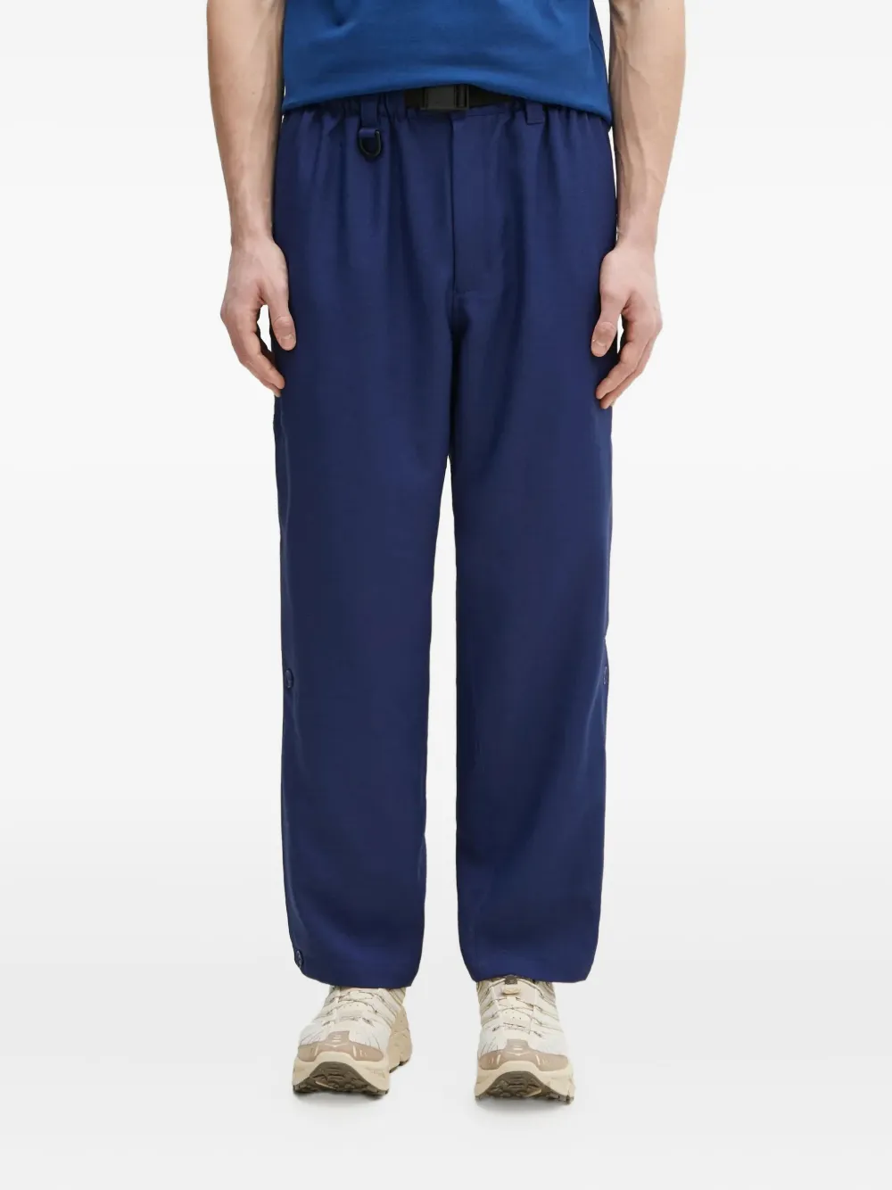 Брюки прямого кроя с поясом Y-3, синий
Брюки прямого кроя с поясом Y-3, синий