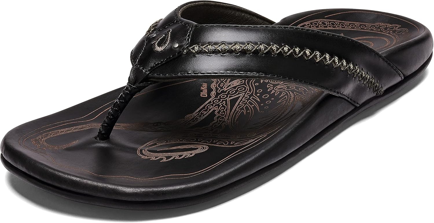 Мужские кожаные пляжные сандалии OLUKAI Mea Ola, черный
Мужские кожаные пляжные сандалии OLUKAI Mea Ola, черный