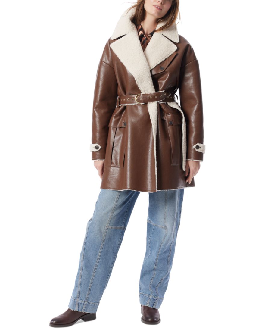 Пальто DO by Irene из искусственной овчины с поясом для женщин DEE OCLEPPO, Brown-cream
Пальто DO by Irene из искусственной овчины с поясом для женщин DEE OCLEPPO, Brown-cream