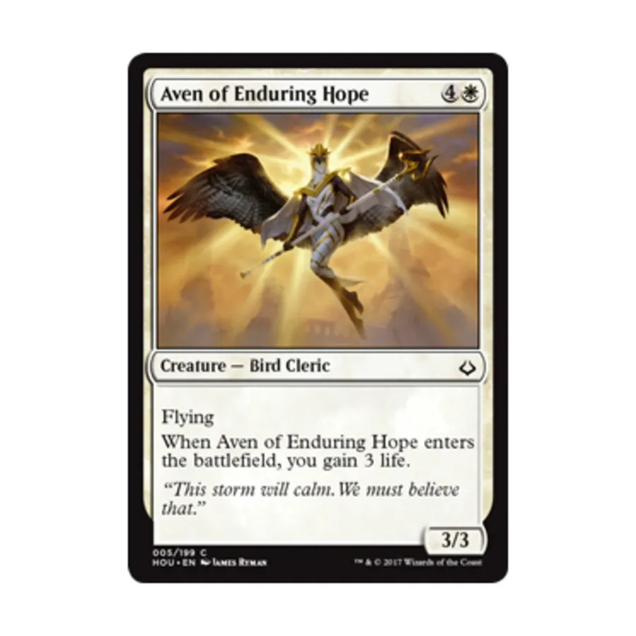 CCG Авен непреходящей надежды (клавиша C), MTG - Hour of Devastation
CCG Авен непреходящей надежды (клавиша C), MTG - Hour of Devastation