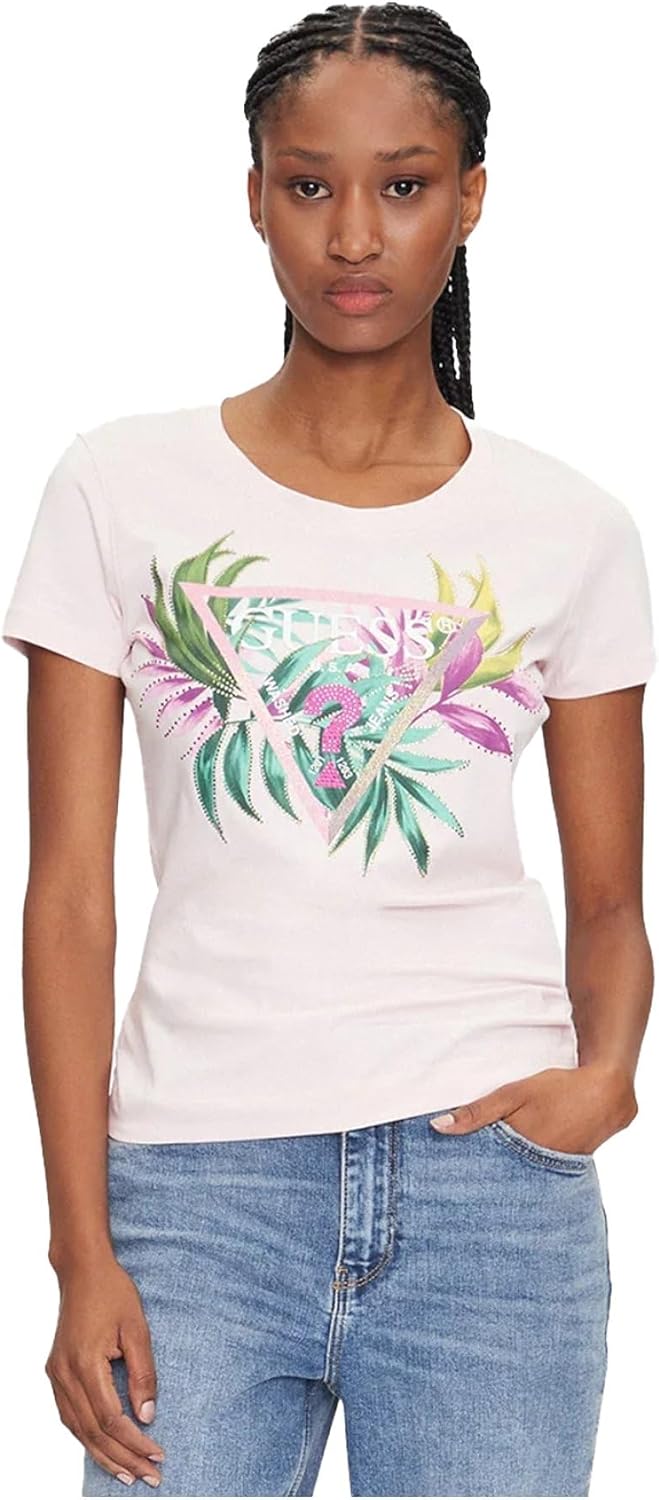 GUESS Женская футболка с коротким рукавом и треугольным принтом в виде листа Eco, Low Key Pink, Розовый, GUESS Женская футболка с коротким рукавом и треугольным принтом в виде листа Eco, Low Key Pink
GUESS Женская футболка с коротким рукавом и треугольным принтом в виде листа Eco, Low Key Pink, Розовый, GUESS Женская футболка с коротким рукавом и треугольным принтом в виде листа Eco, Low Key Pink