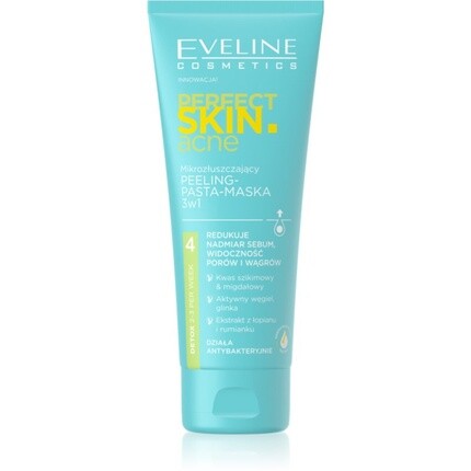Eveline Perfect Skinacne Микроотшелушивающая маска-пилинг 3-в-1 75мл
Eveline Perfect Skinacne Микроотшелушивающая маска-пилинг 3-в-1 75мл