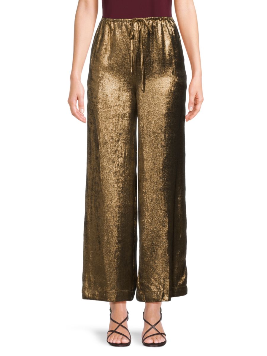 Металлические брюки прямого кроя stellah, золотой
Металлические брюки прямого кроя stellah, золотой