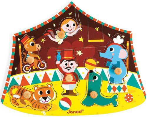 Janod, деревянный пазл «Цирк»
Janod, деревянный пазл «Цирк»
