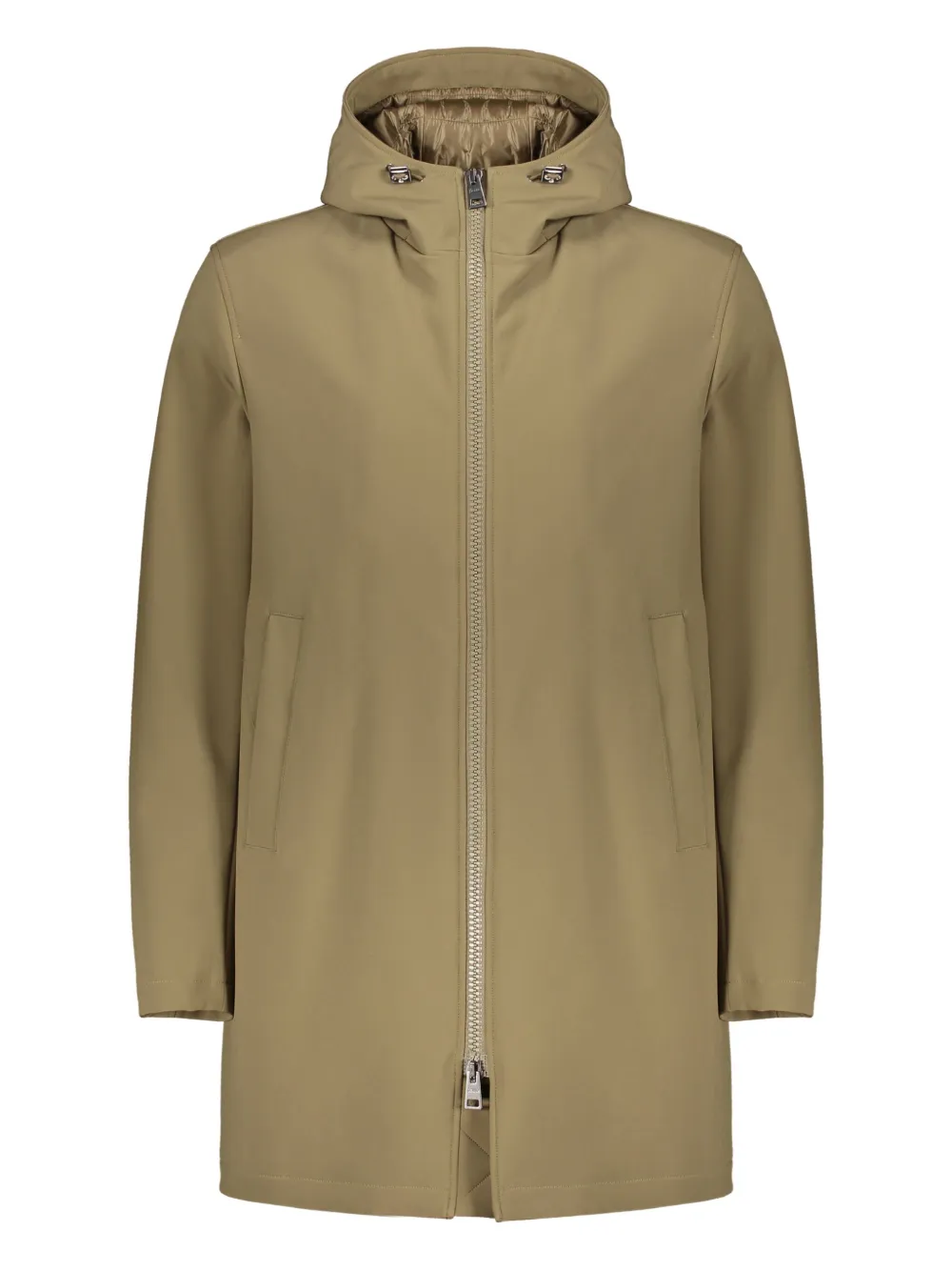 Стеганое пальто с капюшоном на кулиске Herno, зеленый
Стеганое пальто с капюшоном на кулиске Herno, зеленый