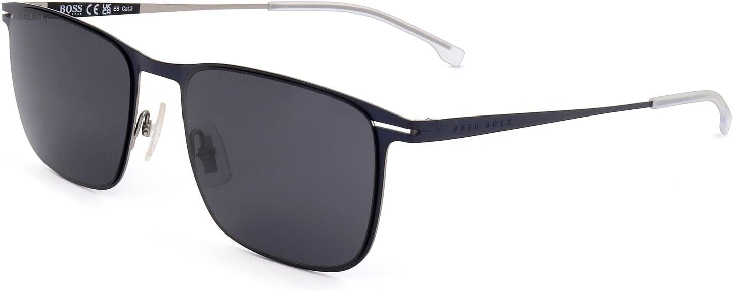 Синие матовые рутениевые солнцезащитные очки для мужчин от BOSS Hugo Boss
Синие матовые рутениевые солнцезащитные очки для мужчин от BOSS Hugo Boss