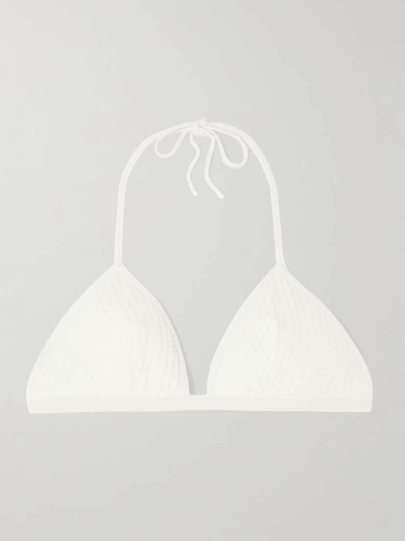 Бикини-Топ Vogue Extra с треугольными чашечками и отделкой из репсовой ленты и жаккардовым узором Eres, белый
Бикини-Топ Vogue Extra с треугольными чашечками и отделкой из репсовой ленты и жаккардовым узором Eres, белый