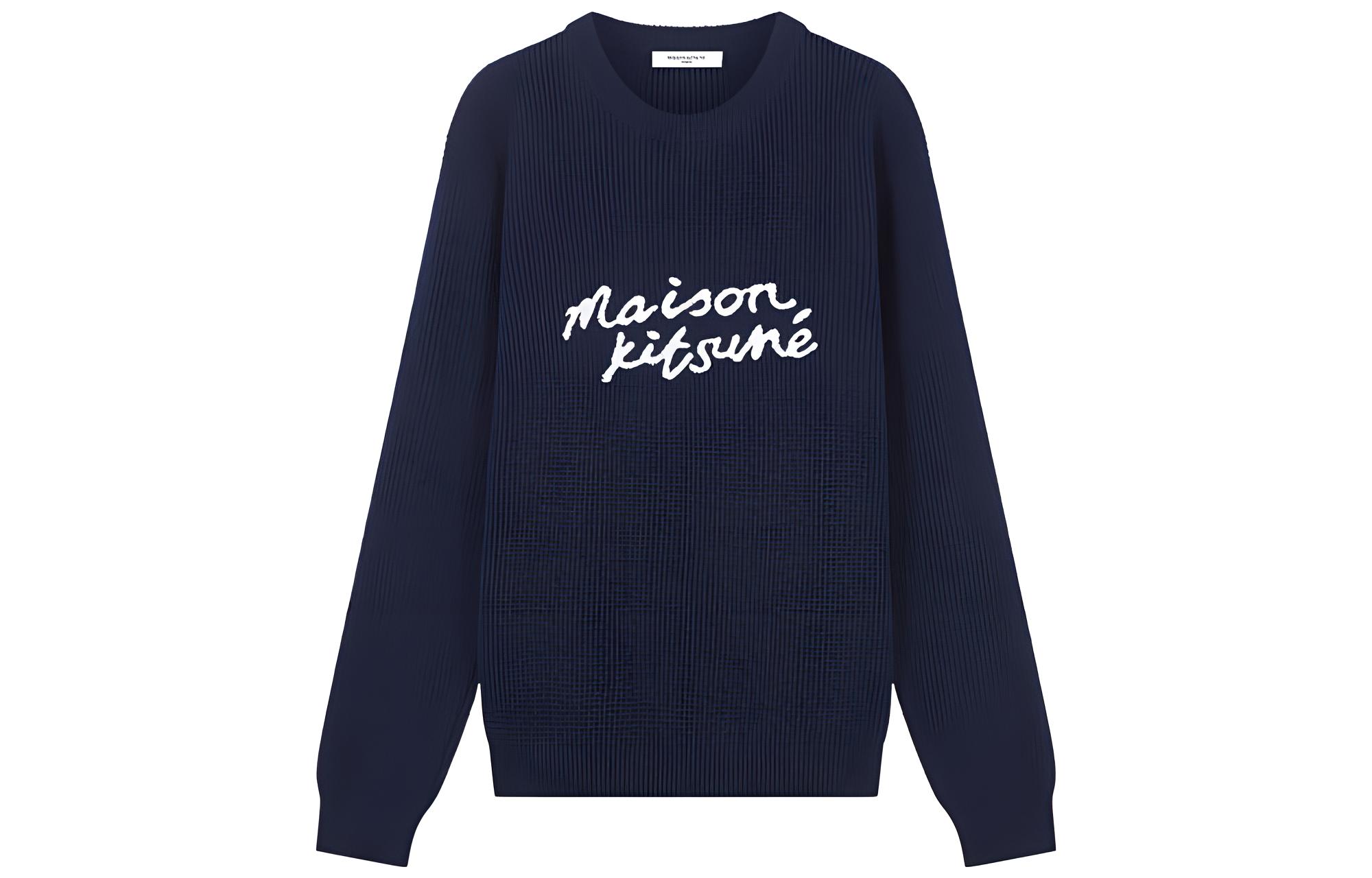Свитер из шерсти с вышитым логотипом Maison Kitsune, темно-синий
Свитер из шерсти с вышитым логотипом Maison Kitsune, темно-синий
