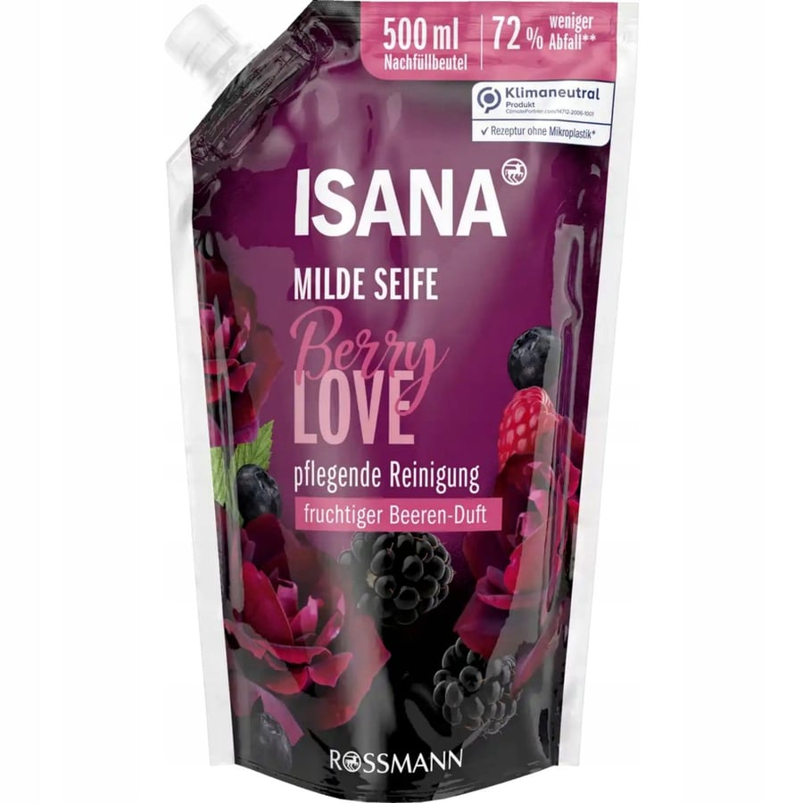 ISANA жидкое мыло лесные ягоды сменный блок 500 мл
ISANA жидкое мыло лесные ягоды сменный блок 500 мл