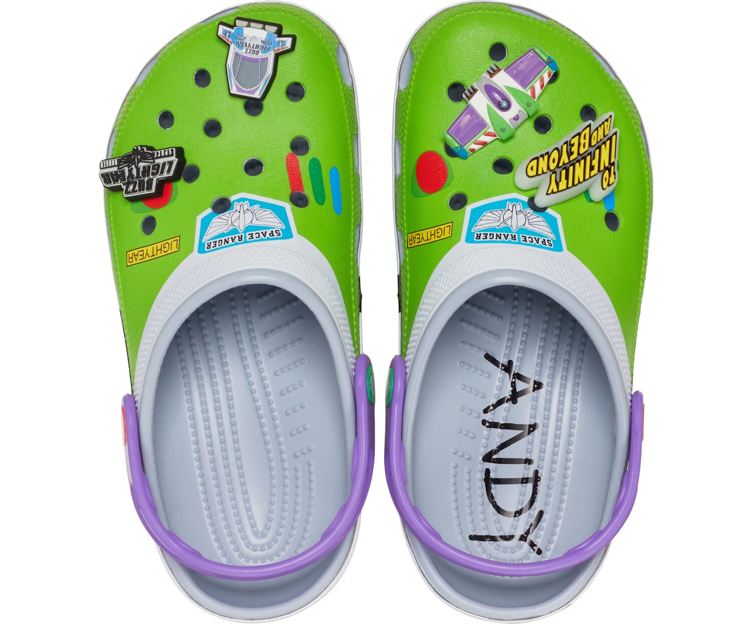 Сабо Crocs Classic x Toy Story 'Buzz Lightyear', зеленый/серый
Сабо Crocs Classic x Toy Story 'Buzz Lightyear', зеленый/серый