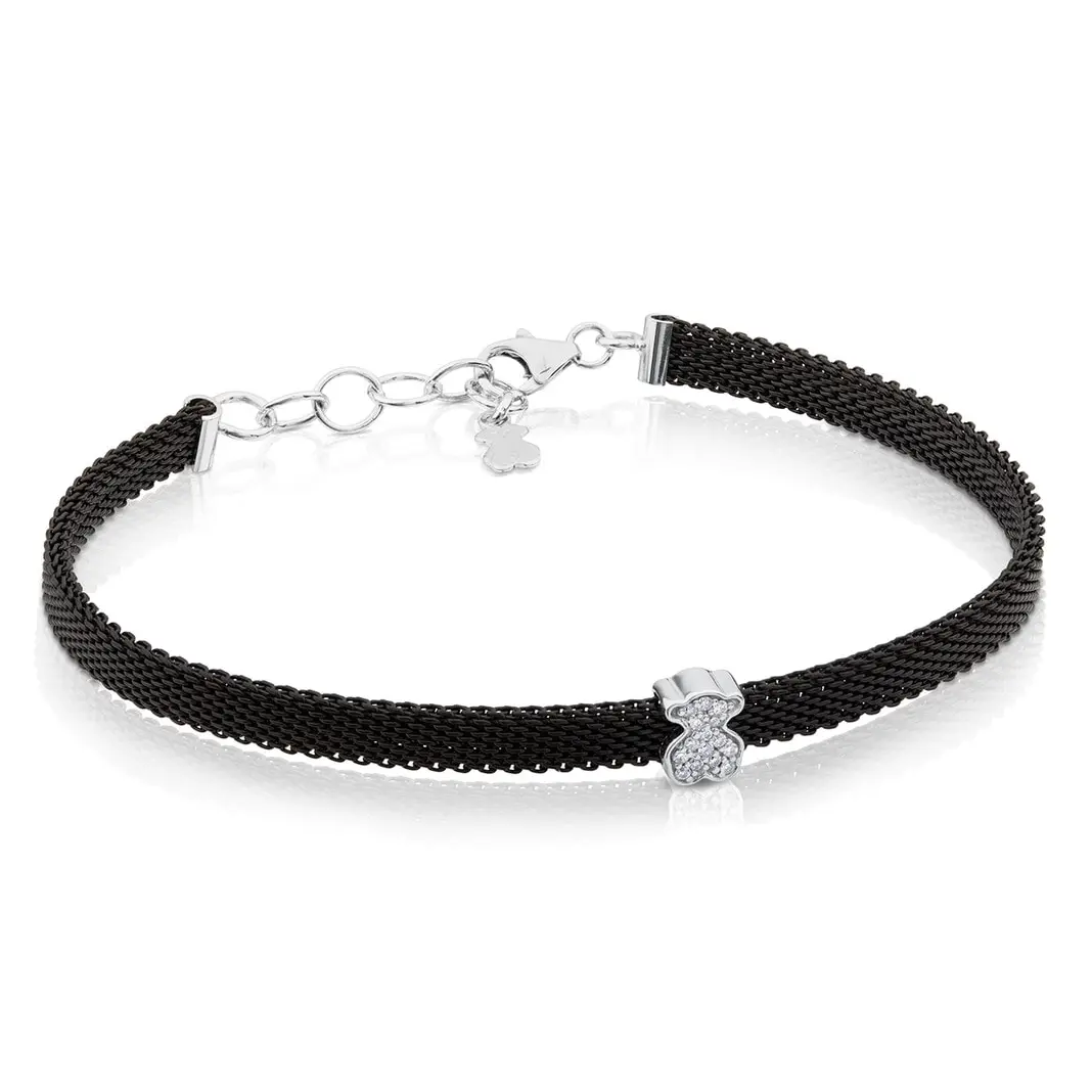 Браслет Tous Icon Mesh Bear Motif, сталь/белое золото/бриллианты
Браслет Tous Icon Mesh Bear Motif, сталь/белое золото/бриллианты