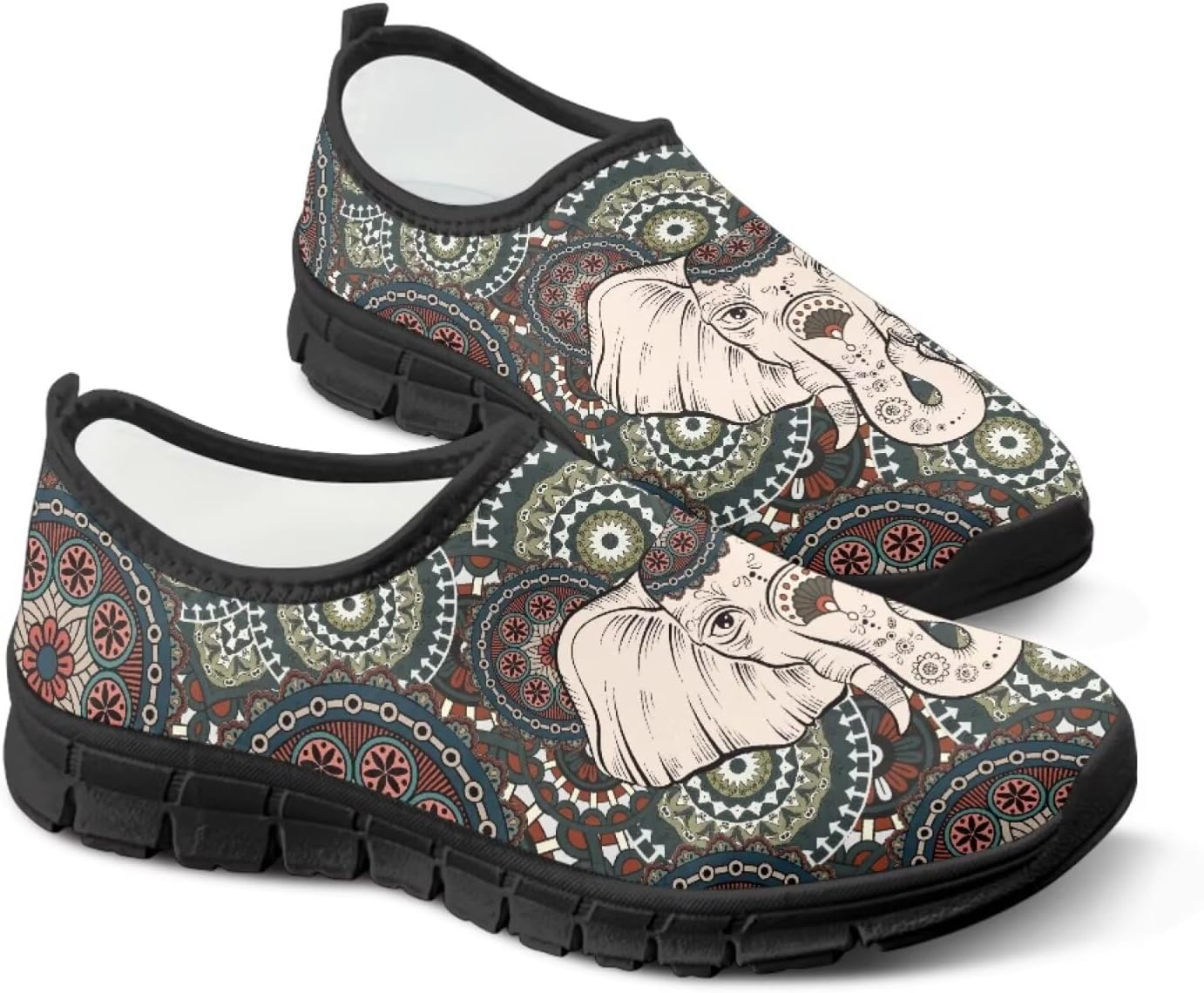 Слипоны Binienty Aztec для мужчин и женщин, повседневная обувь без шнурков, удобные лоферы для путешествий и прогулок, Mandala Elephant
Слипоны Binienty Aztec для мужчин и женщин, повседневная обувь без шнурков, удобные лоферы для путешествий и прогулок, Mandala Elephant