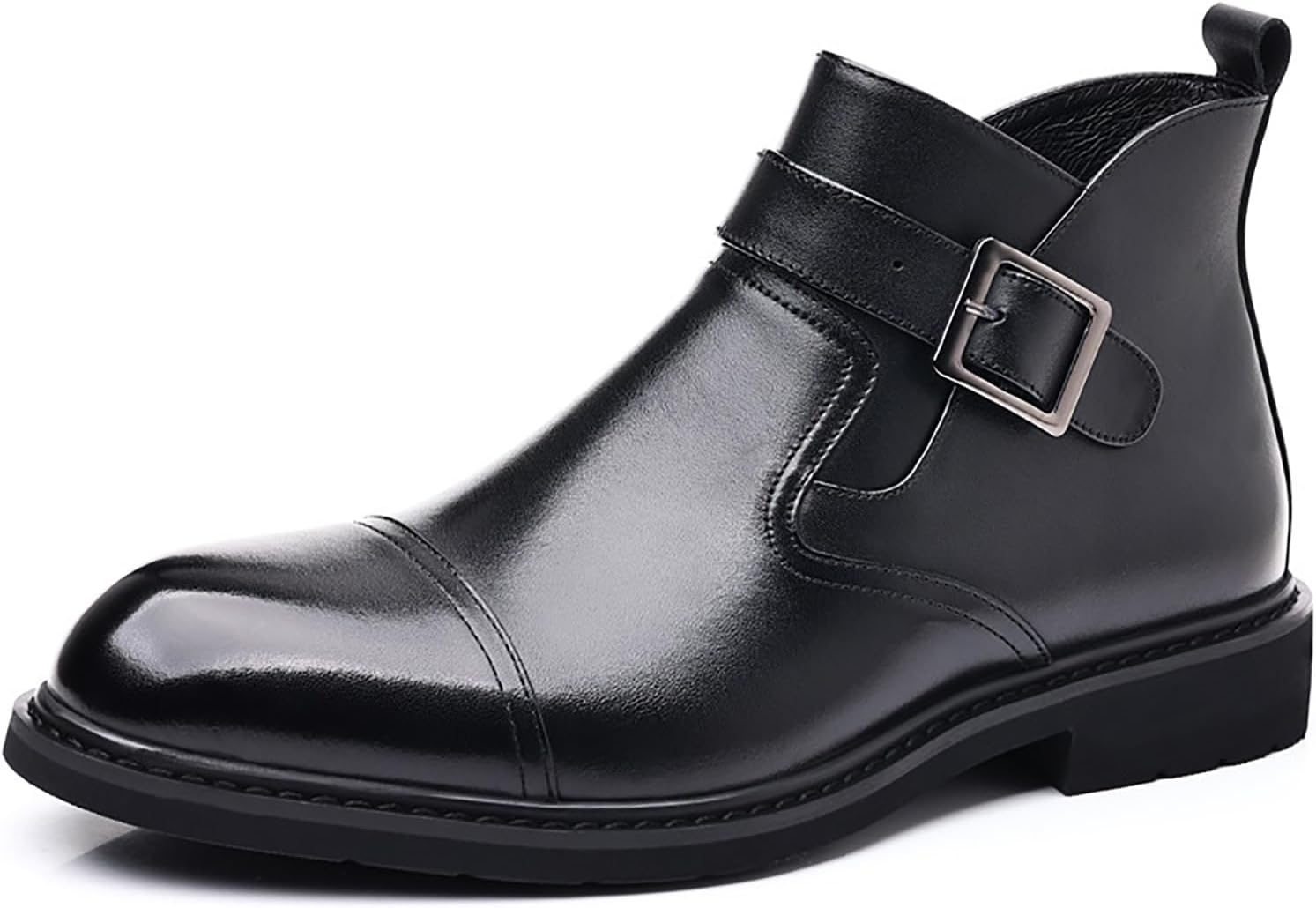 Мужские ботинки Челси с ремешком и пряжкой из натуральной кожи, с боковой молнией, формальные, удобные, с квадратным каблуком, чукка для свадьбы, офиса и делового образа Loveheynew, черный
Мужские ботинки Челси с ремешком и пряжкой из натуральной кожи, с боковой молнией, формальные, удобные, с квадратным каблуком, чукка для свадьбы, офиса и делового образа Loveheynew, черный
