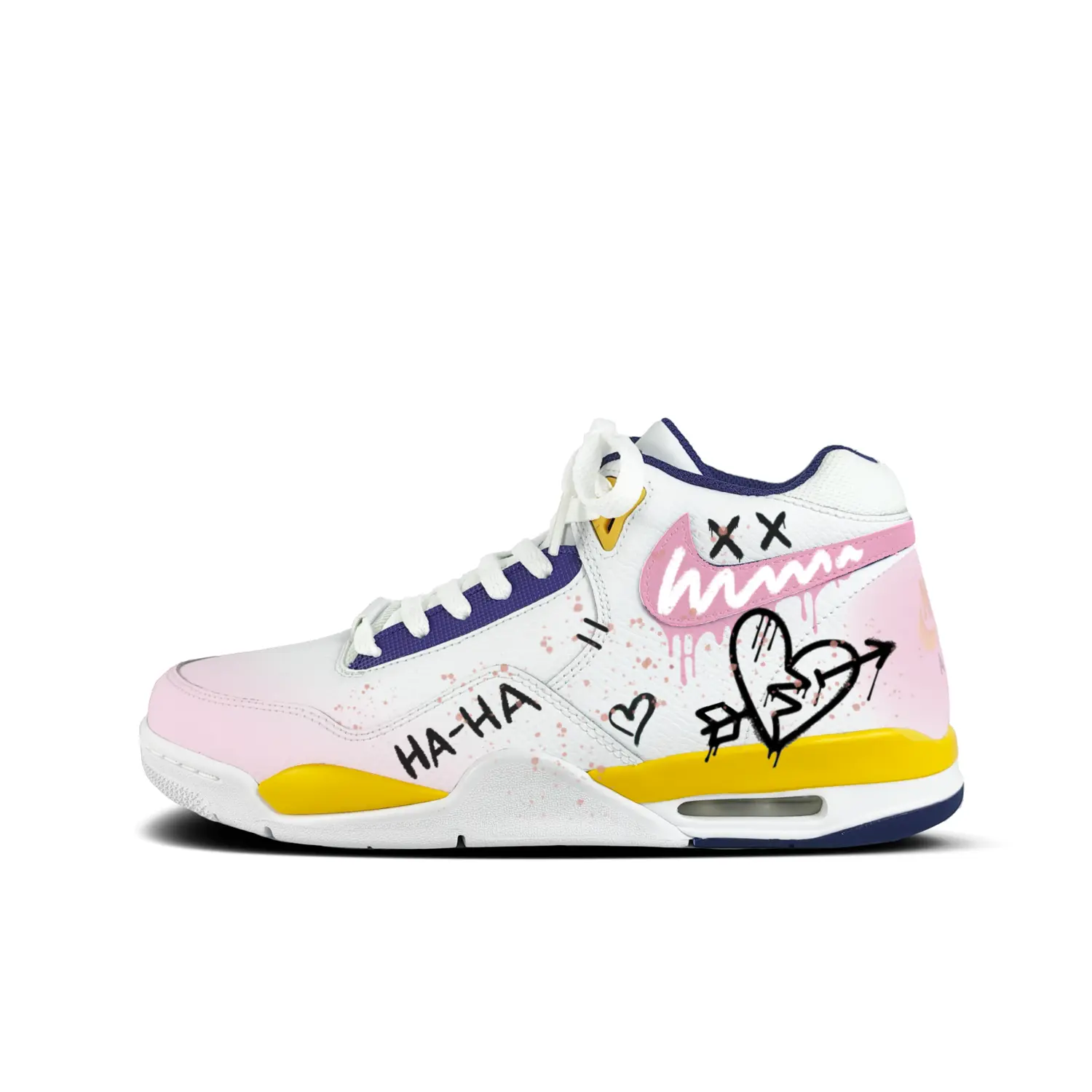 Nike Легендарные баскетбольные кроссовки Flight Legacy Vintage мужские Mid top белый желтый фуксия граффити
Nike Легендарные баскетбольные кроссовки Flight Legacy Vintage мужские Mid top белый желтый фуксия граффити