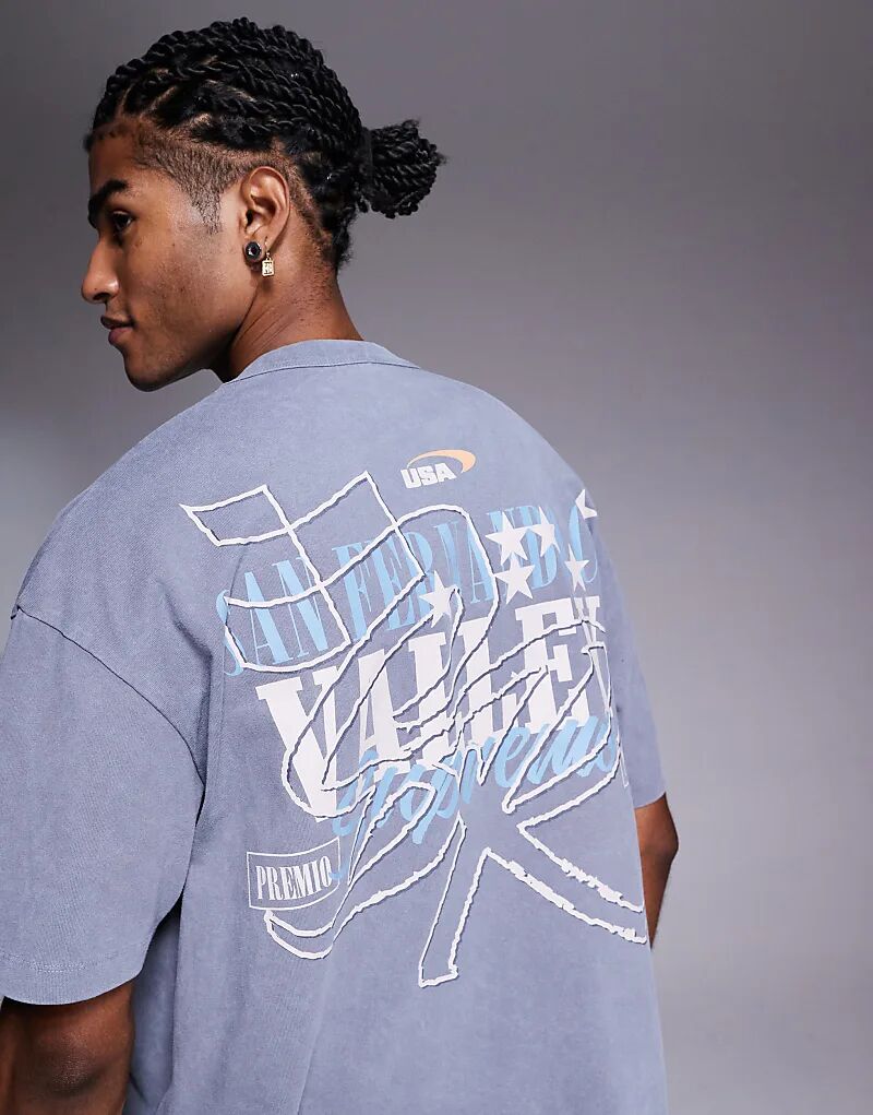 Футболка свободного кроя ASOS DESIGN с уличной графикой серого цвета
Футболка свободного кроя ASOS DESIGN с уличной графикой серого цвета