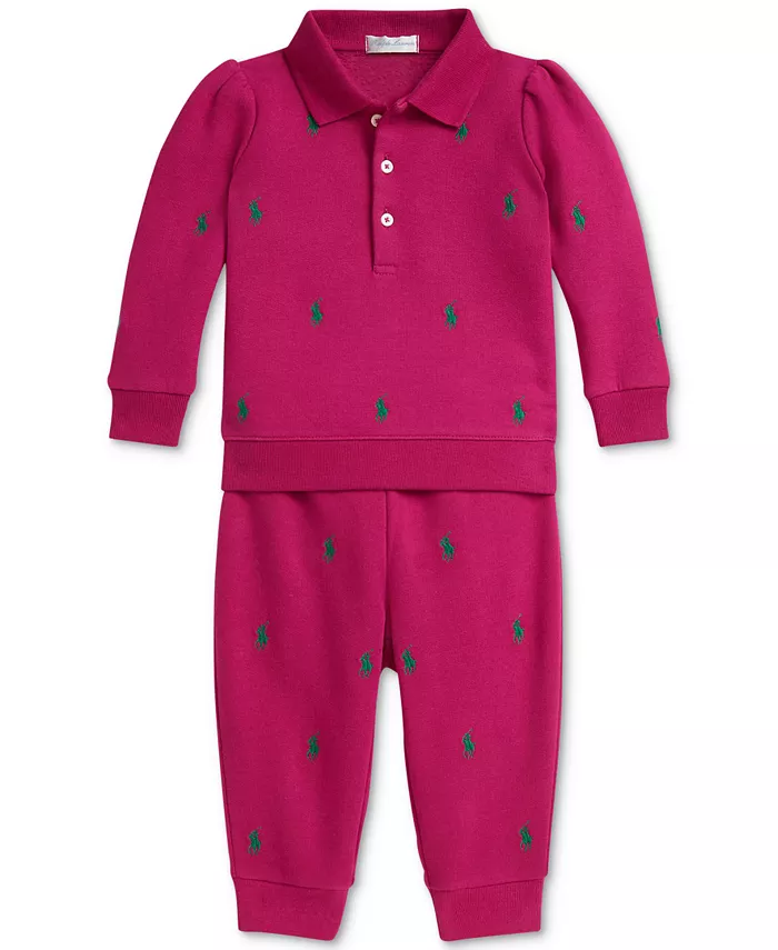 Комплект из флиса и штанов для девочек Polo Ralph Lauren, розовый
Комплект из флиса и штанов для девочек Polo Ralph Lauren, розовый