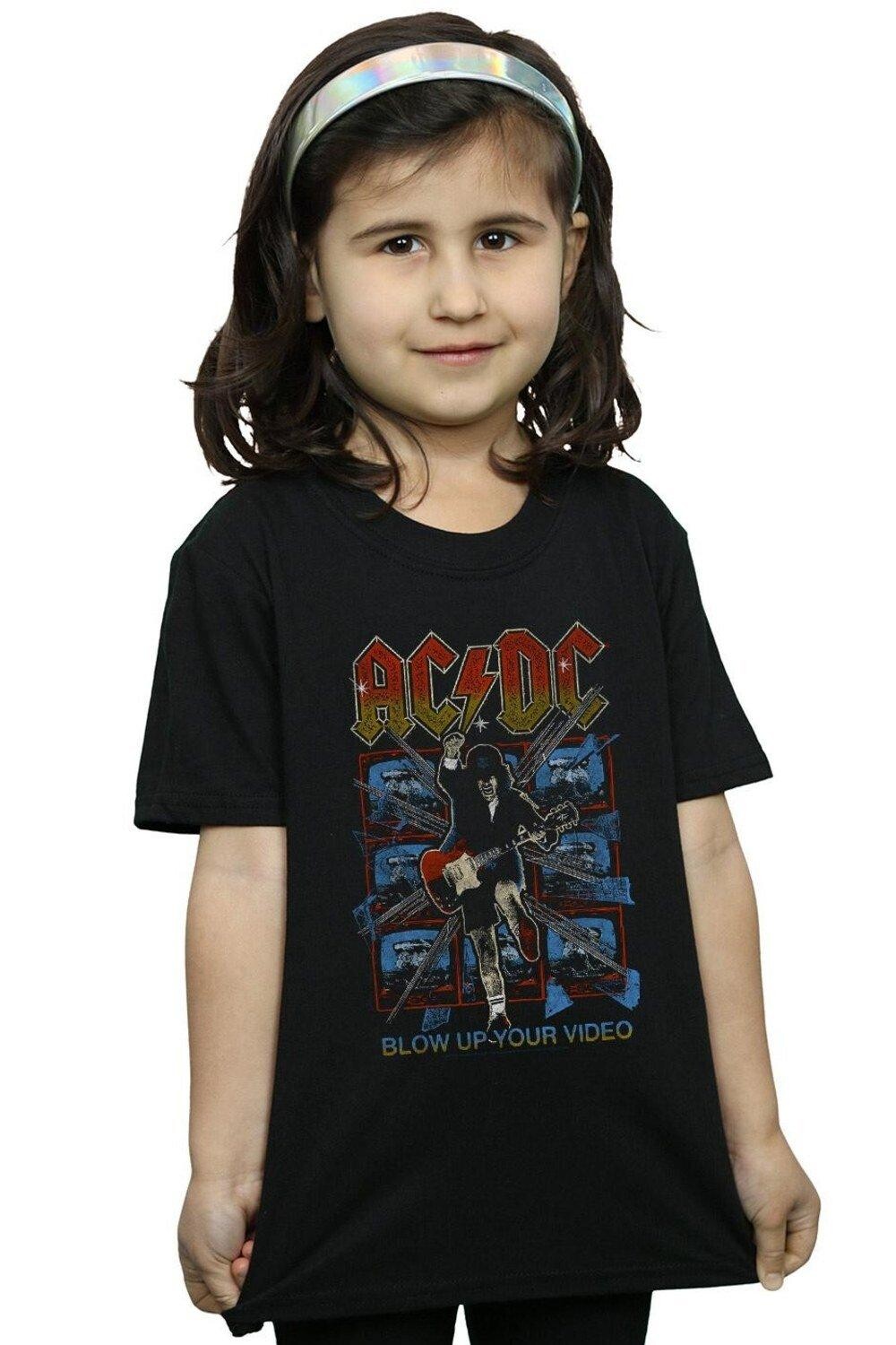 Хлопковая футболка «Взорви свое видео» AC/DC, черный
Хлопковая футболка «Взорви свое видео» AC/DC, черный
