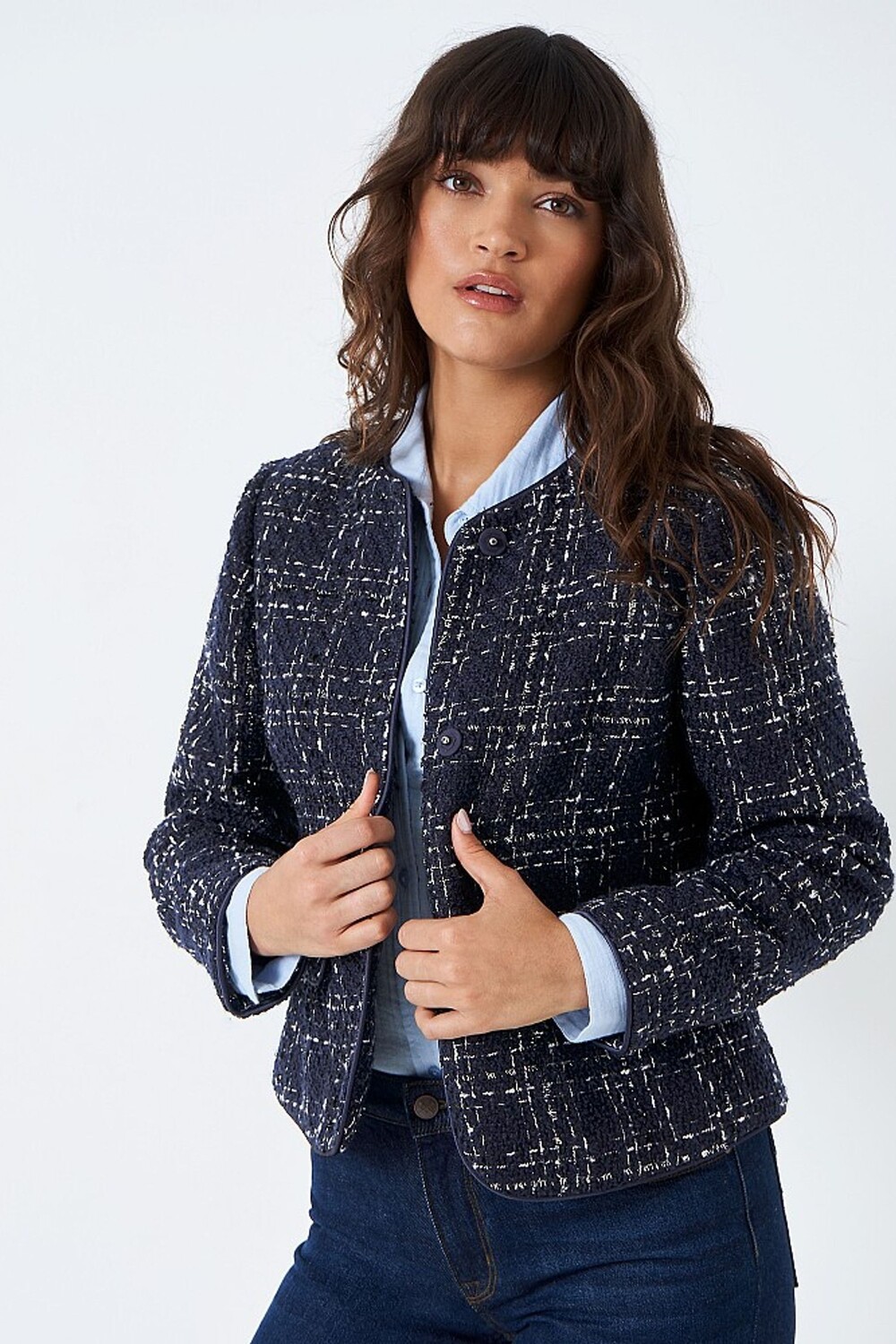 Повседневная куртка темно-синего фактурного цвета Crew Clothing Company, синий
Повседневная куртка темно-синего фактурного цвета Crew Clothing Company, синий
