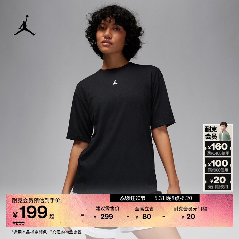 Футболка женская Nike Jordan с короткими рукавами, черный
Футболка женская Nike Jordan с короткими рукавами, черный