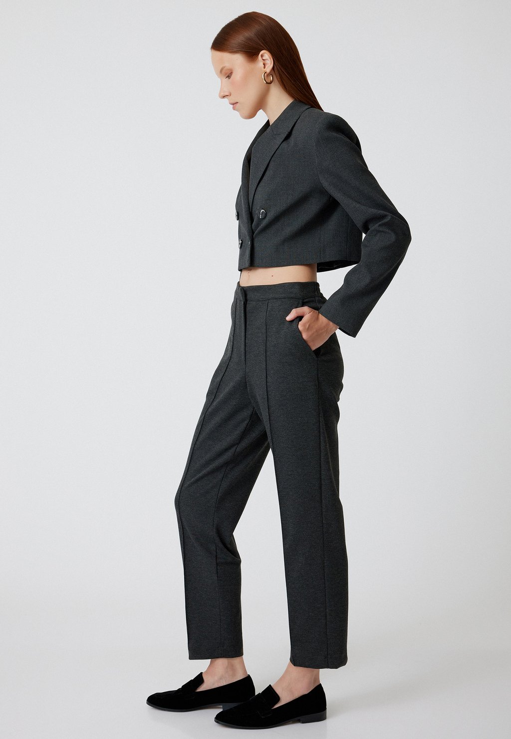 Брюки CARROT CUT Koton, антрацит
Брюки CARROT CUT Koton, антрацит