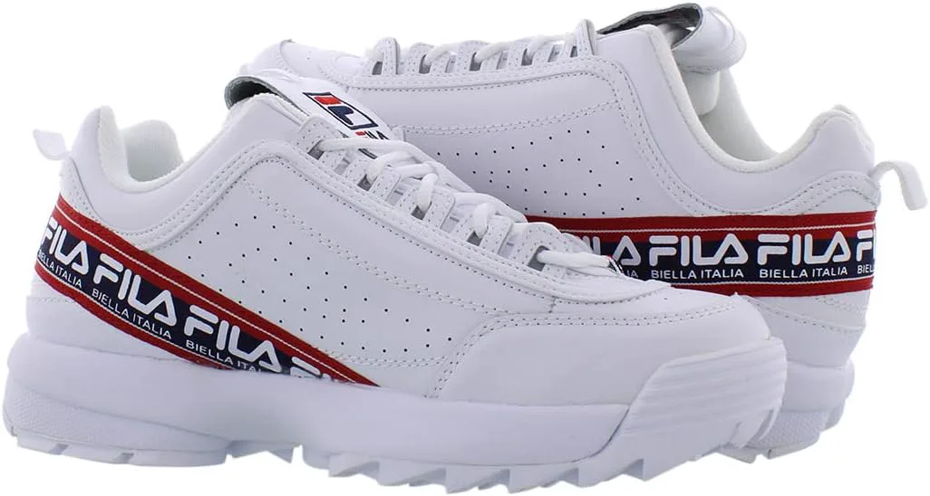 Мужские кроссовки Fila Disruptor II Premium, белый/темно-синий/красный
Мужские кроссовки Fila Disruptor II Premium, белый/темно-синий/красный