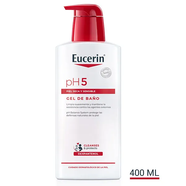 Защищает и активирует естественные защитные силы кожи Ph5 Gel Baño Eucerin, 400 ml
Защищает и активирует естественные защитные силы кожи Ph5 Gel Baño Eucerin, 400 ml