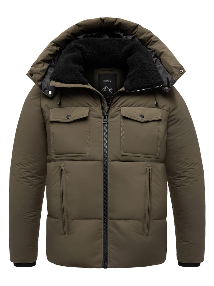 Зимняя куртка с флисовой подкладкой оливкового цвета Humy
Зимняя куртка с флисовой подкладкой оливкового цвета Humy
