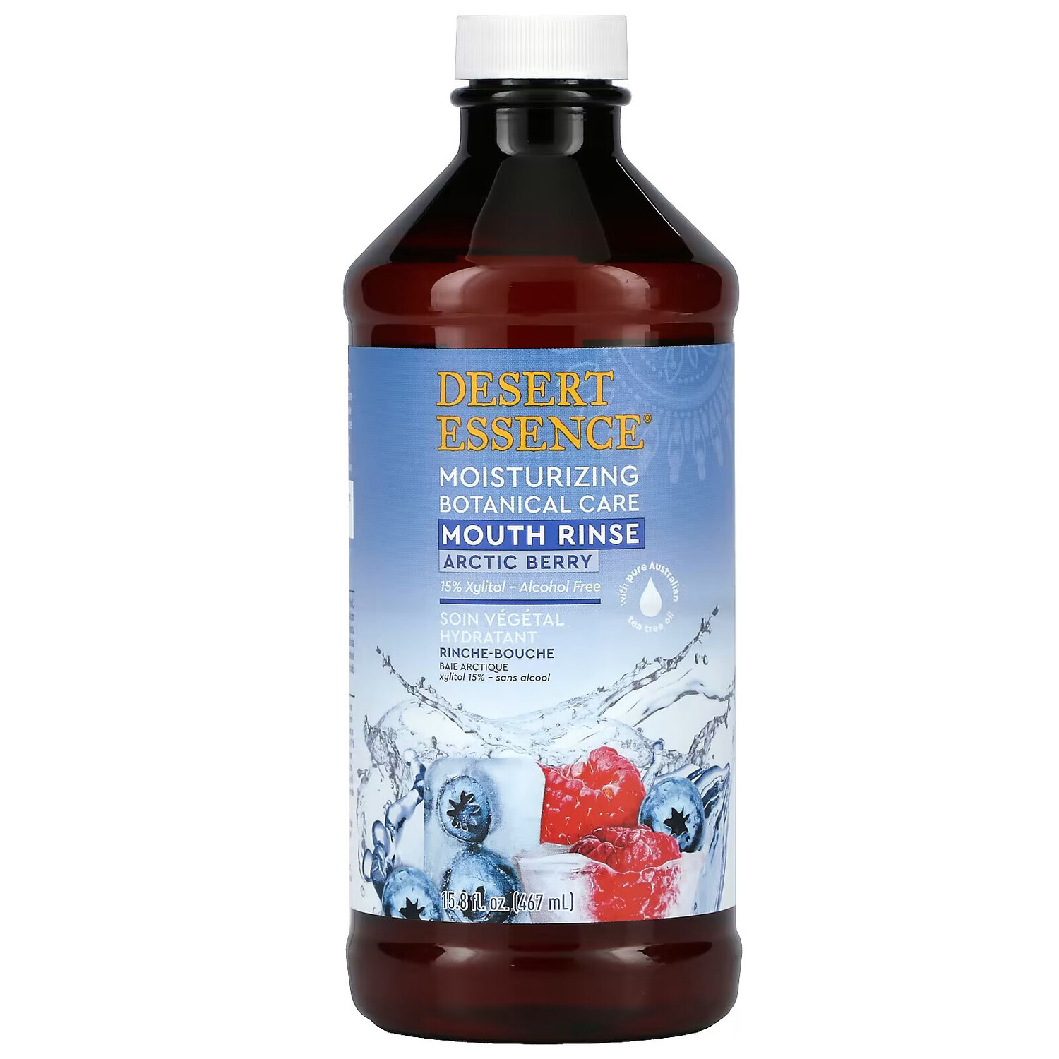 Desert Essence, Увлажняющее ополаскиватель для полости рта с растениями, арктические ягоды, 467 мл (15,8 жидк. Унции)
Desert Essence, Увлажняющее ополаскиватель для полости рта с растениями, арктические ягоды, 467 мл (15,8 жидк. Унции)