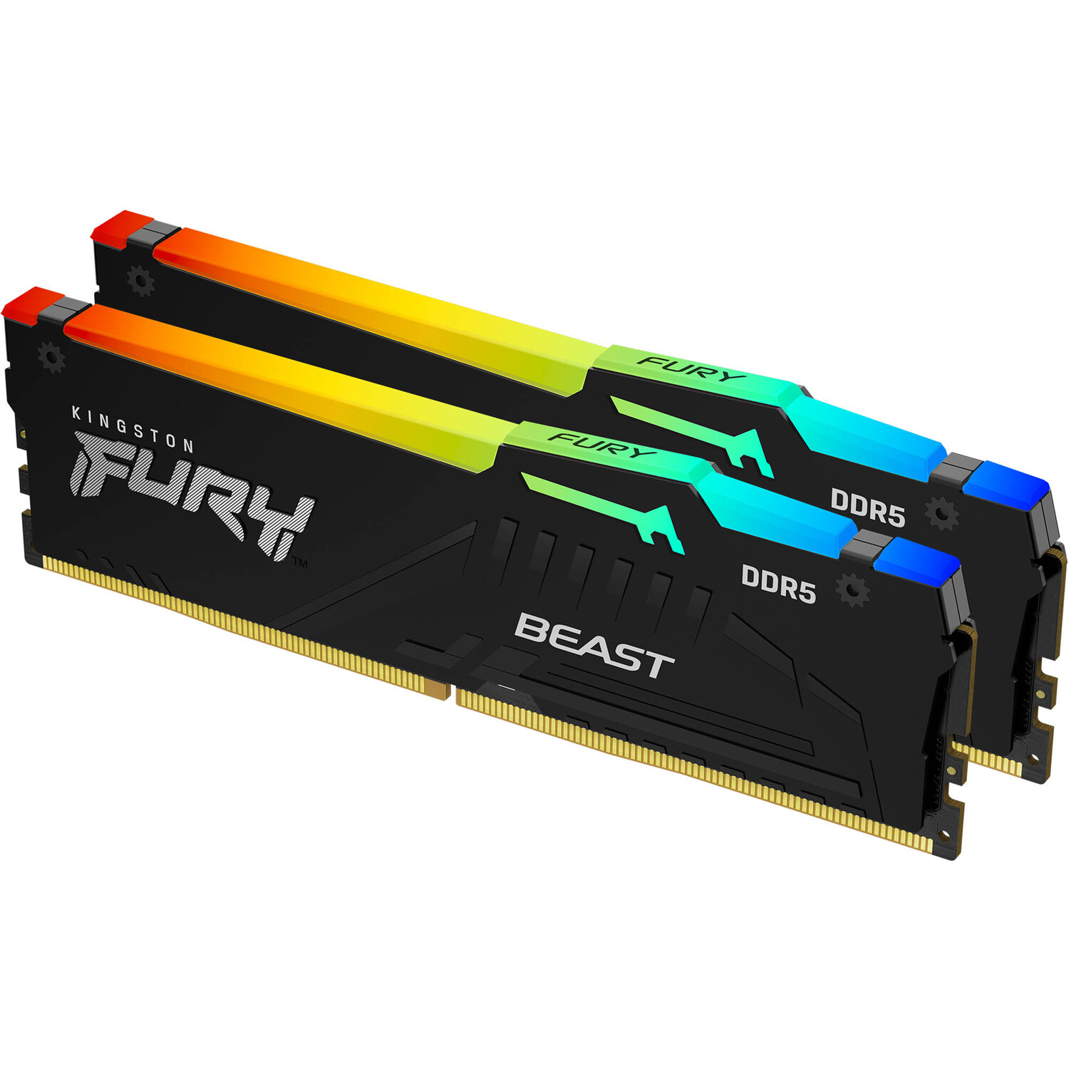 Модуль памяти Kingston FURY Beast RGB, 32Гб (2x16Гб), 5200 МГц, DDR5, CL40, KF552C40BBAK2-32, черный
Модуль памяти Kingston FURY Beast RGB, 32Гб (2x16Гб), 5200 МГц, DDR5, CL40, KF552C40BBAK2-32, черный