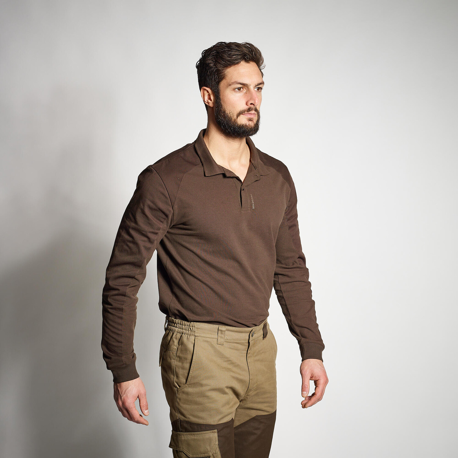 Рубашка охотничья с длинными рукавами из мериносовой шерсти 900 дышащая на молнии зеленая SOLOGNAC, хаки/угольно-серый
Рубашка охотничья с длинными рукавами из мериносовой шерсти 900 дышащая на молнии зеленая SOLOGNAC, хаки/угольно-серый