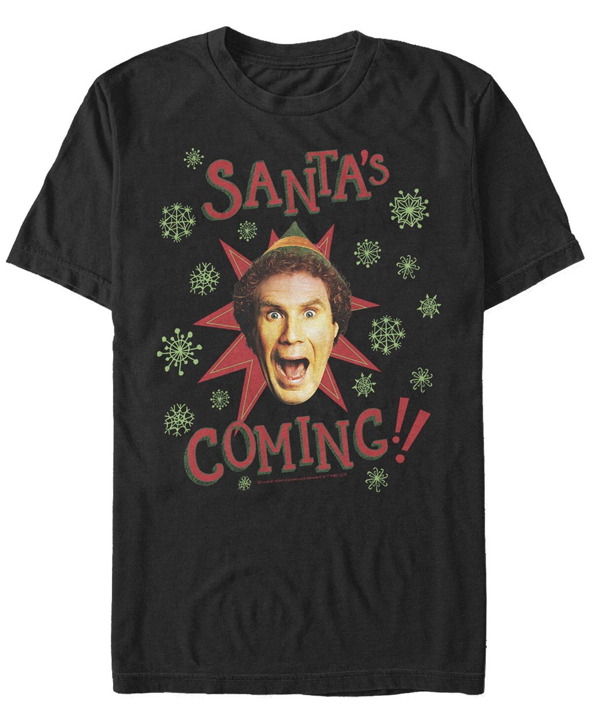 Мужская футболка с коротким рукавом elf not north pole Fifth Sun, черный 
Мужская футболка с коротким рукавом elf not north pole Fifth Sun, черный