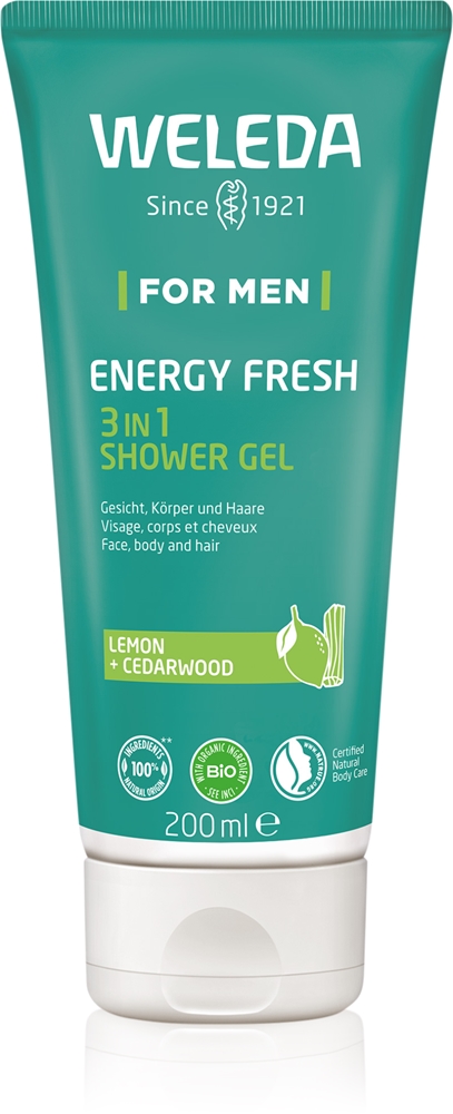 Энергетическая свежесть 3-в-1 очищающий гель для волос и тела Weleda, vyrams 200 мл
Энергетическая свежесть 3-в-1 очищающий гель для волос и тела Weleda, vyrams 200 мл