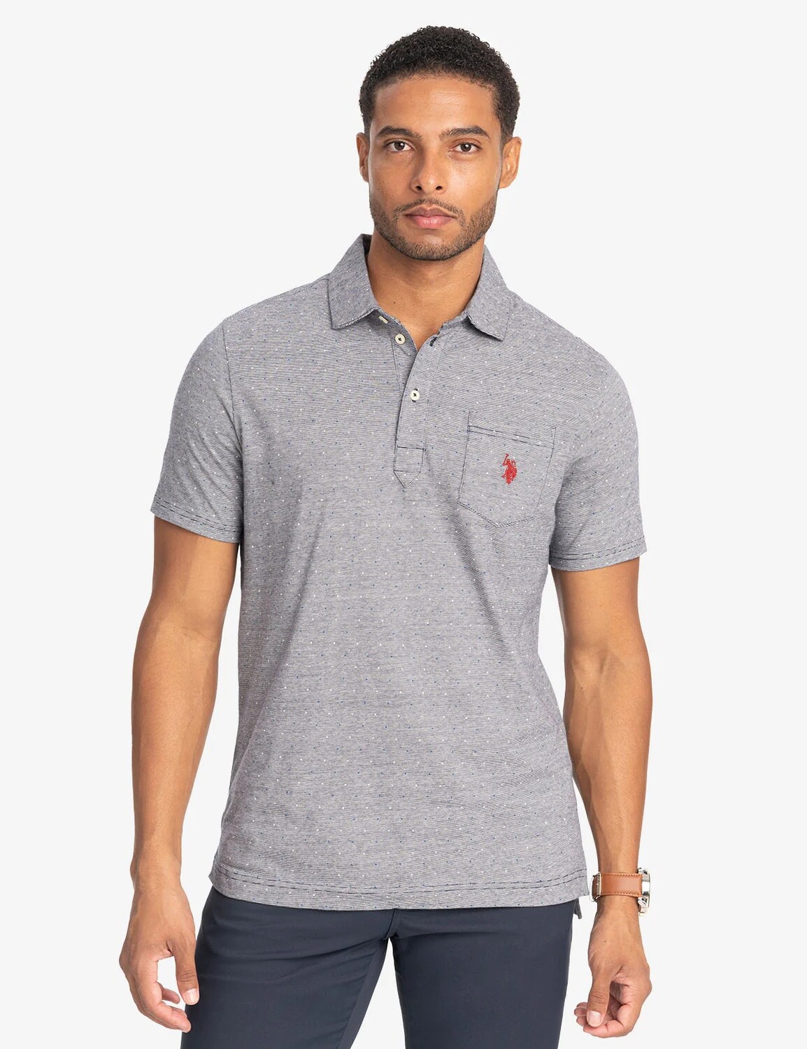 Футболка поло U.S. Polo Assn. Printed End-on-end Striped, синий
Футболка поло U.S. Polo Assn. Printed End-on-end Striped, синий