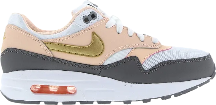Кроссовки Air Max 1 GS Crimson Tint, белый, Белый;коричневый, Кроссовки Air Max 1 GS Crimson Tint, белый 
Кроссовки Air Max 1 GS Crimson Tint, белый, Белый;коричневый, Кроссовки Air Max 1 GS Crimson Tint, белый