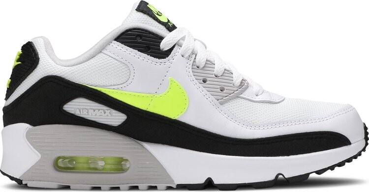 Кроссовки Nike Air Max 90 GS 'White Hot Lime', белый 
Кроссовки Nike Air Max 90 GS 'White Hot Lime', белый